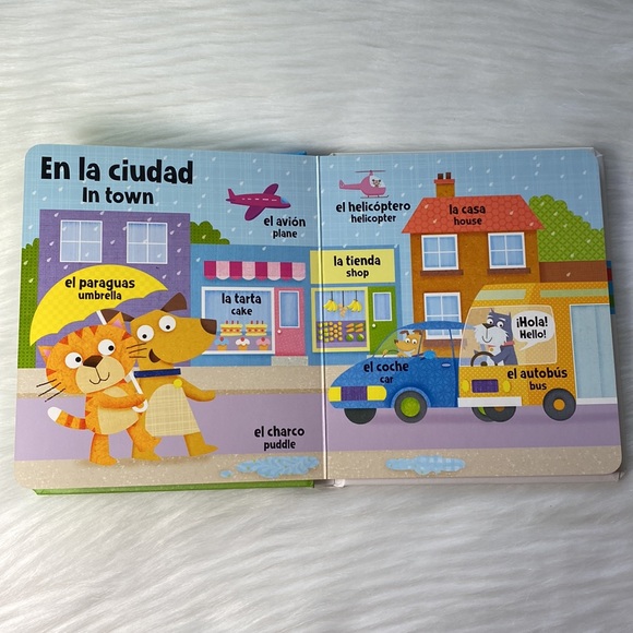 Baby/Toddler/Children Bilingual Board Book Spanish & English "First Words" - Picture 5 of 8